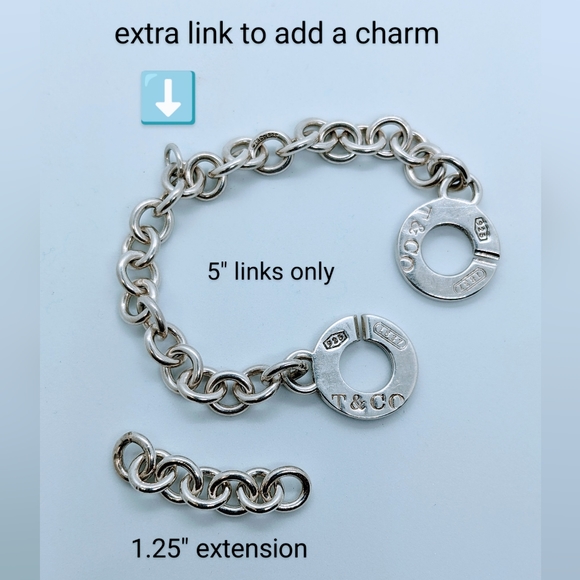 Tiffany & Co. 1837 Interlocking Circles Chain Link Bracelet. - Picture 4 of 7